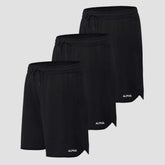 Kit 3 Bermudas Pretas Dry Basic