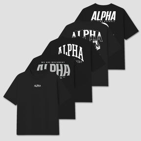 Kit 5 Camisetas Oversized Black Collection