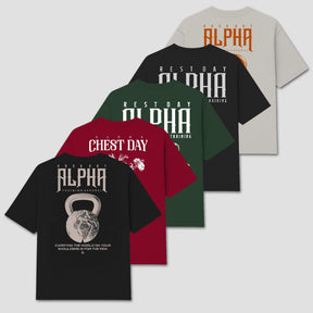 Kit 5 Camisetas Oversized Day Performance