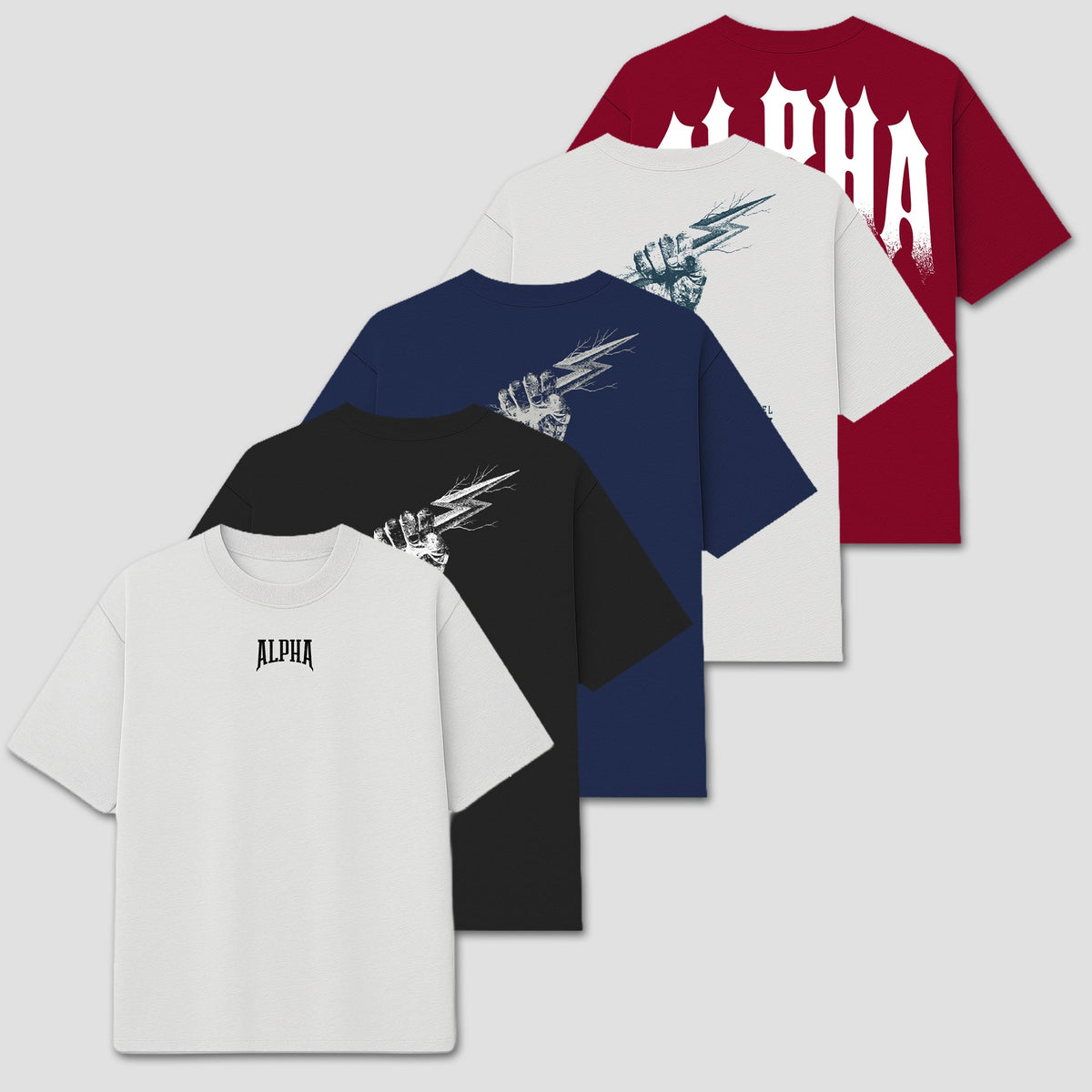 Kit 5 Camisetas Oversized Arm & Style