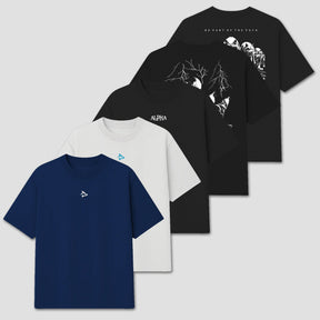 Kit 5 Camisetas Oversized Lupus Full Pack