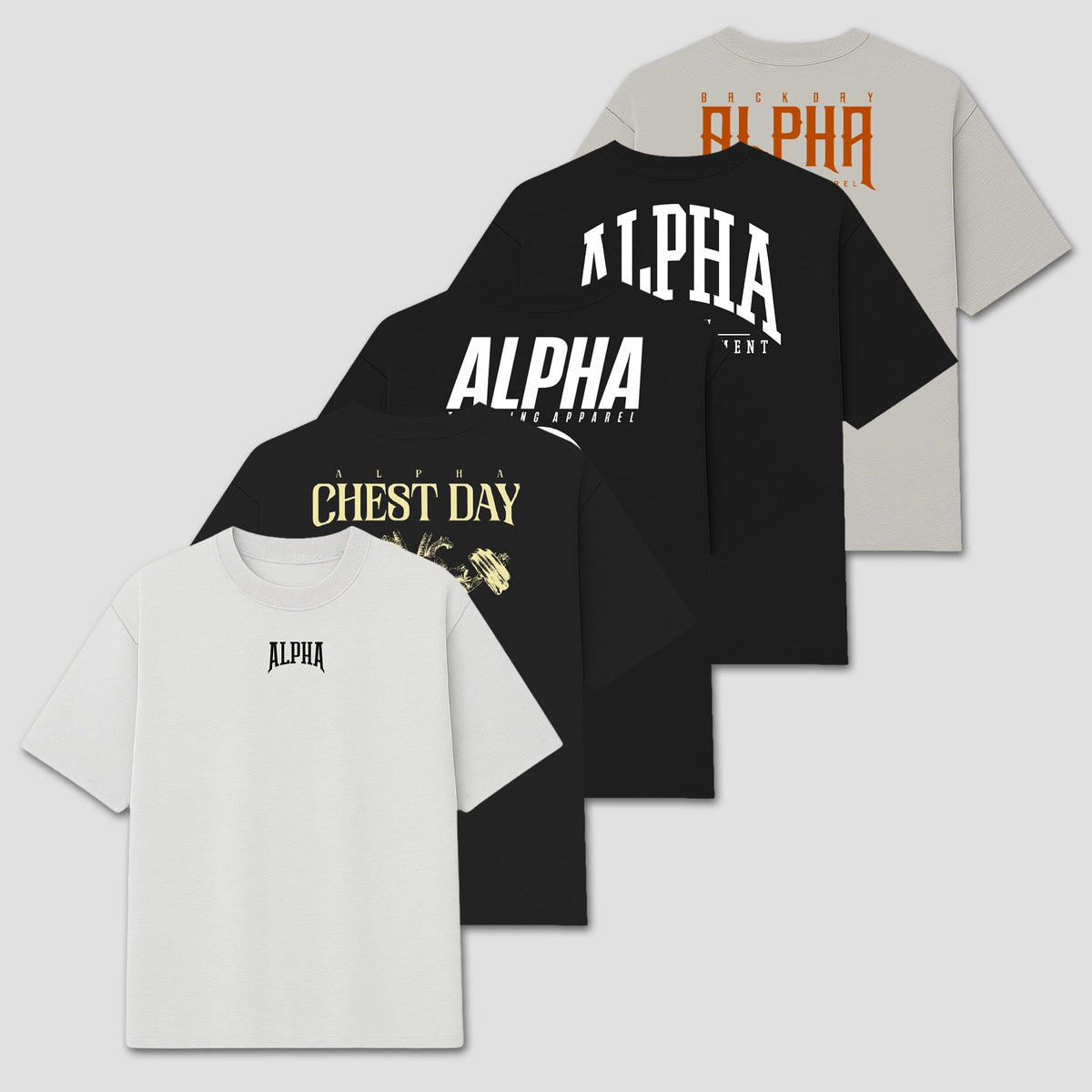 Kit 5 Camisetas Oversized Premium Mix