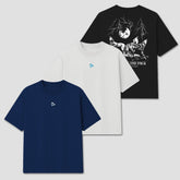 Kit 3 Camisetas Oversized Lupus Básico