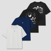 Kit 4 Camisetas Oversized Lupus Mix