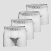 Kit 4 Cuecas Poliamida Sem Costura Branca