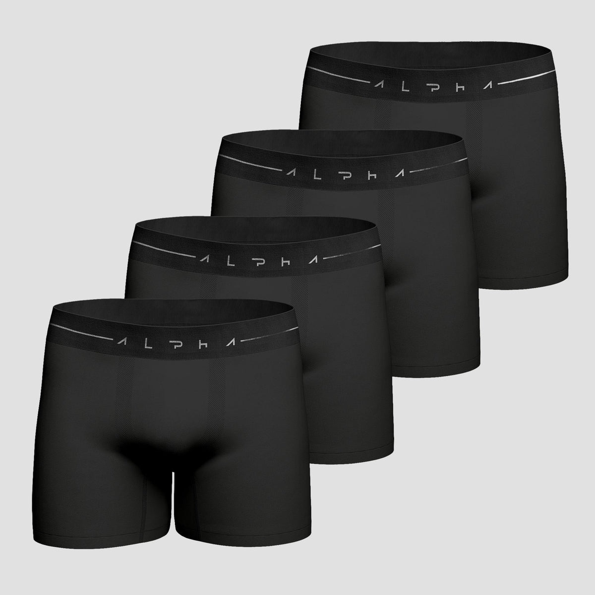 Kit 4 Cuecas Poliamida Sem Costura Preta