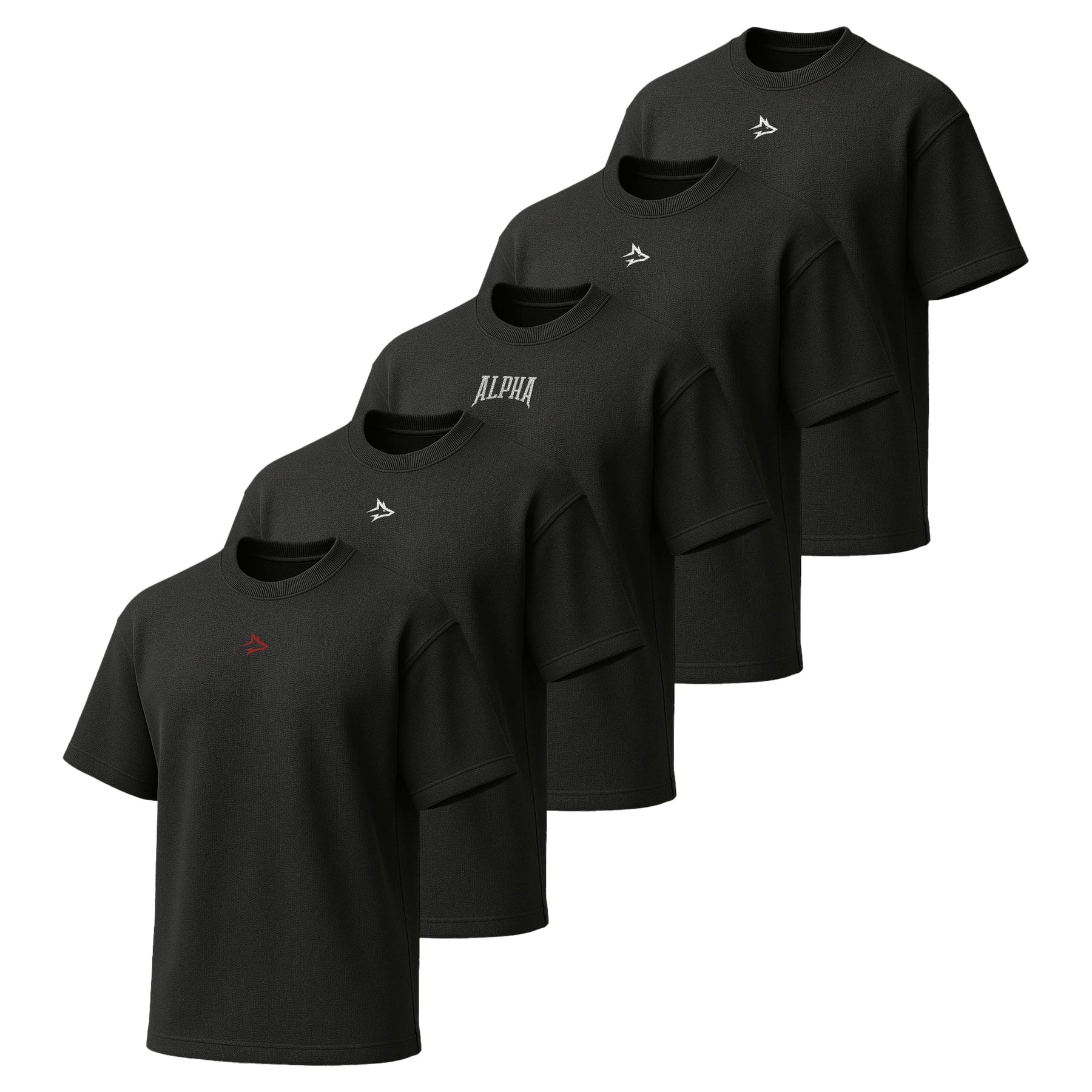 Kit 5 Camisetas Oversized Masculina