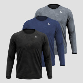 Kit 3 Camisetas Manga Longa Apex