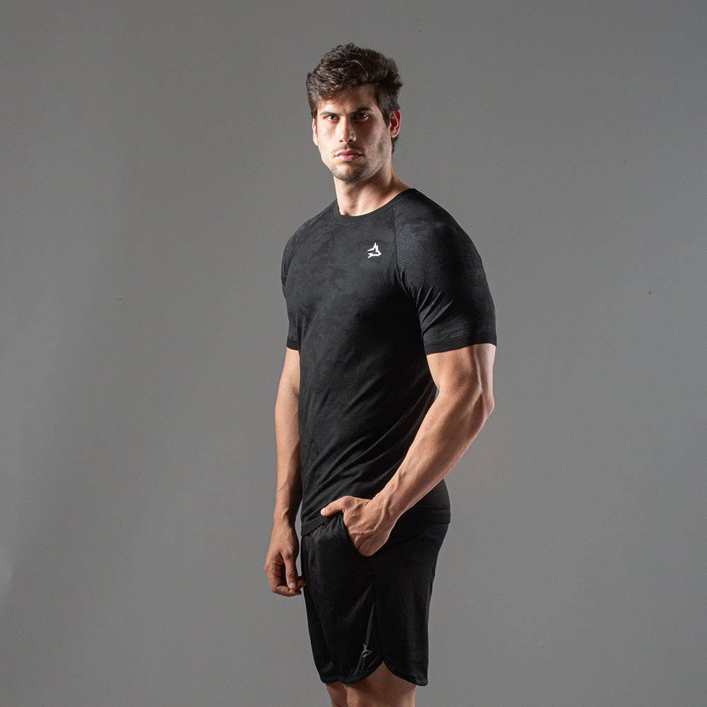 Camiseta Apex Dry New Lupus Preto - Sem Costura