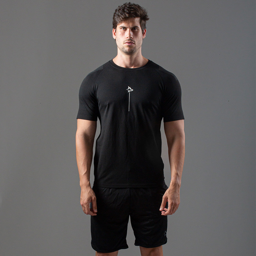 Camiseta Apex Dry Line Lupus Preto - Sem Costura