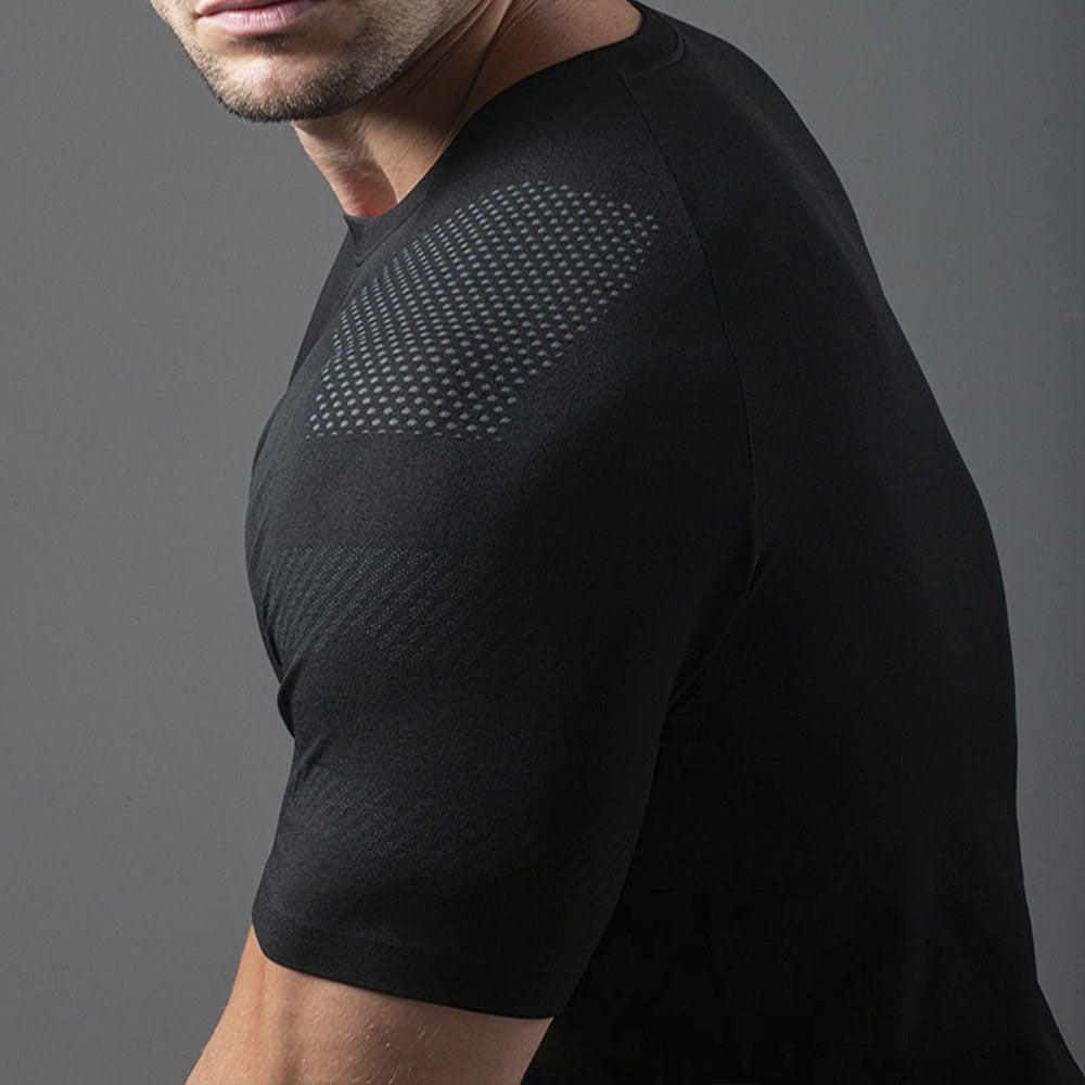 Camiseta Apex Dry Line Lupus Preto - Sem Costura