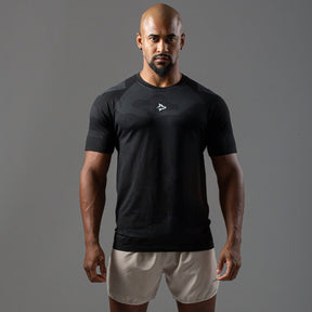 Camiseta Apex Dry Middle Lupus Preto - Sem Costura