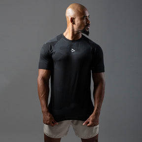 Camiseta Apex Dry Middle Lupus Preto - Sem Costura