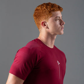 Camiseta Apex Dry Line Lupus Vinho - Sem Costura