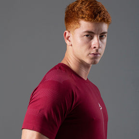 Camiseta Apex Dry Line Lupus Vinho - Sem Costura