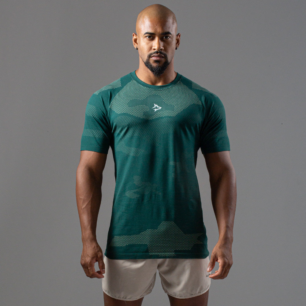 Camiseta Apex Dry Middle Lupus Verde - Sem Costura