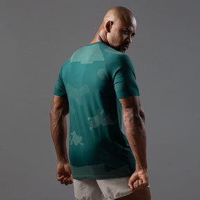 Camiseta Apex Dry Middle Lupus Verde - Sem Costura