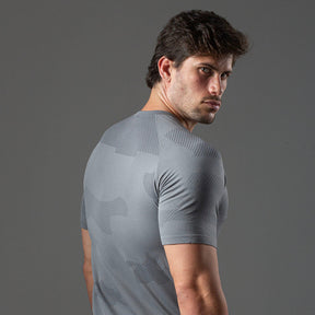 Camiseta Apex Dry Middle Lupus Cinza - Sem Costura