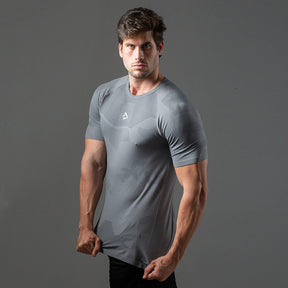 Camiseta Apex Dry Middle Lupus Cinza - Sem Costura