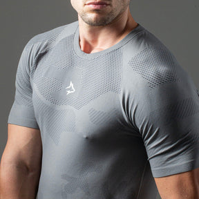 Camiseta Apex Dry Middle Lupus Cinza - Sem Costura