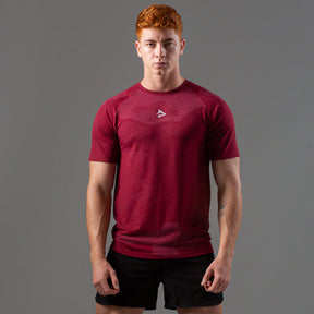 Camiseta Apex Dry Middle Lupus Vinho - Sem Costura