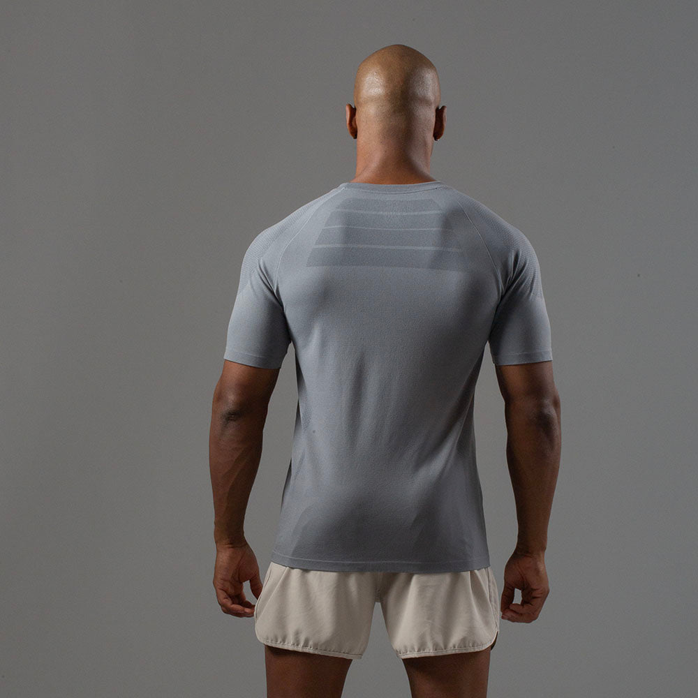 Camiseta Apex Dry New Tenacity Cinza - Sem Costura