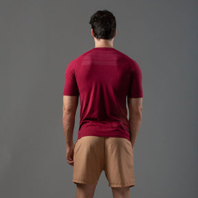 Camiseta Apex Dry New Tenacity Vinho - Sem Costura