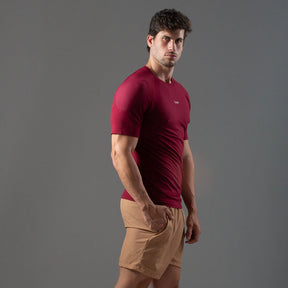 Camiseta Apex Dry New Tenacity Vinho - Sem Costura