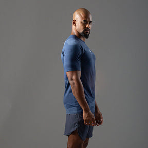 Camiseta Apex Dry Middle Lupus Marinho - Sem Costura