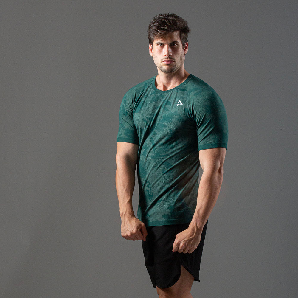 Camiseta Apex Dry New Lupus Verde - Sem Costura