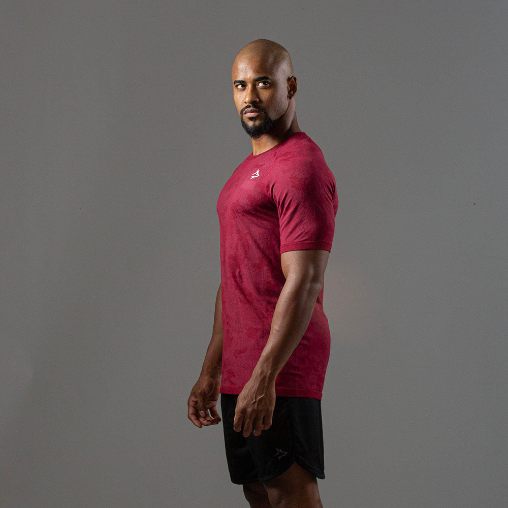 Camiseta Apex Dry New Lupus Vinho - Sem Costura