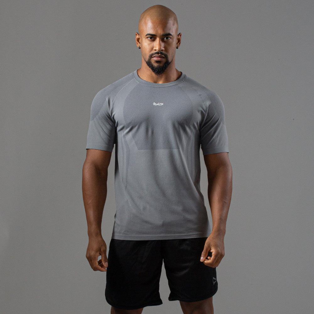 Camiseta Apex Dry New Tenacity Cinza - Sem Costura