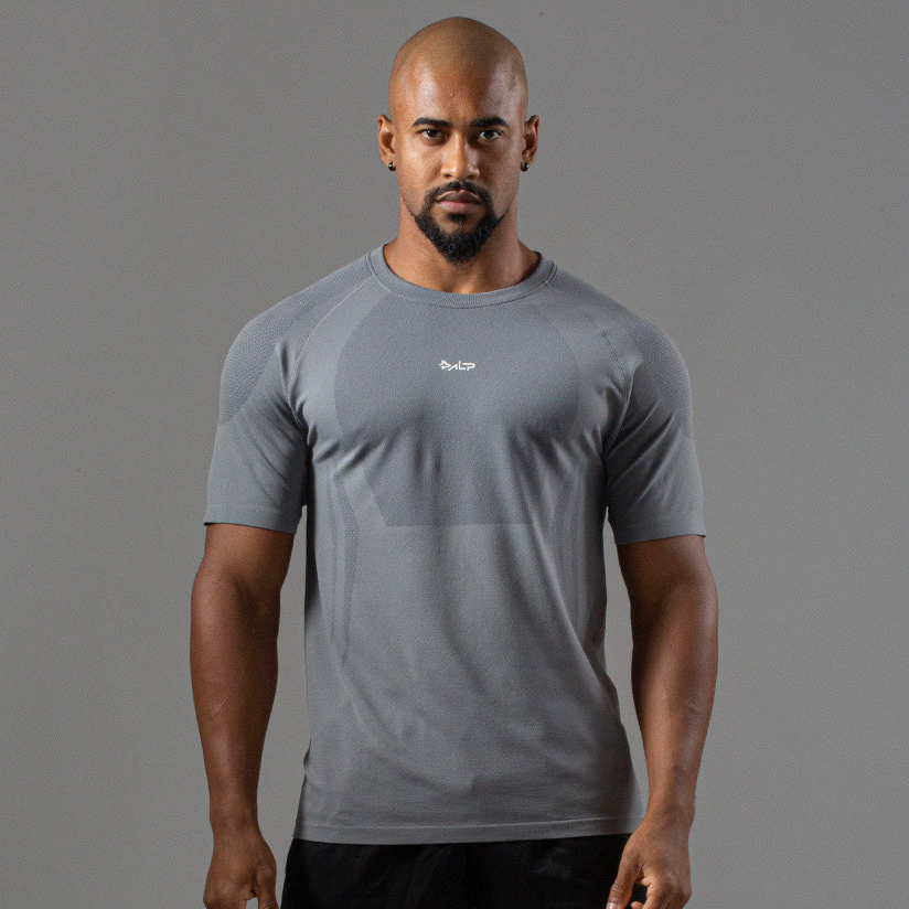 Camiseta Apex Dry New Tenacity Cinza - Sem Costura