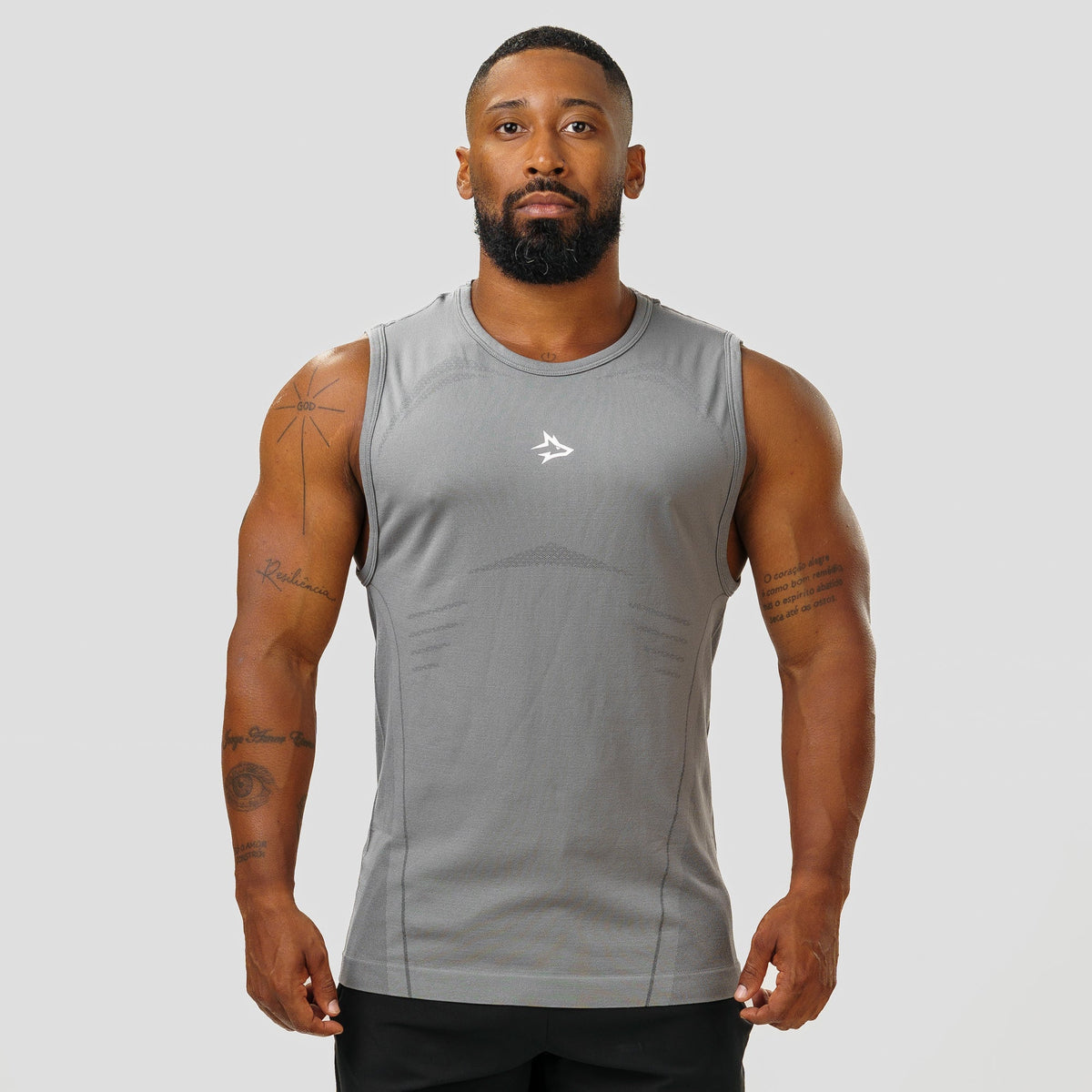 Regata Apex Dry Power Cinza - Sem Costura