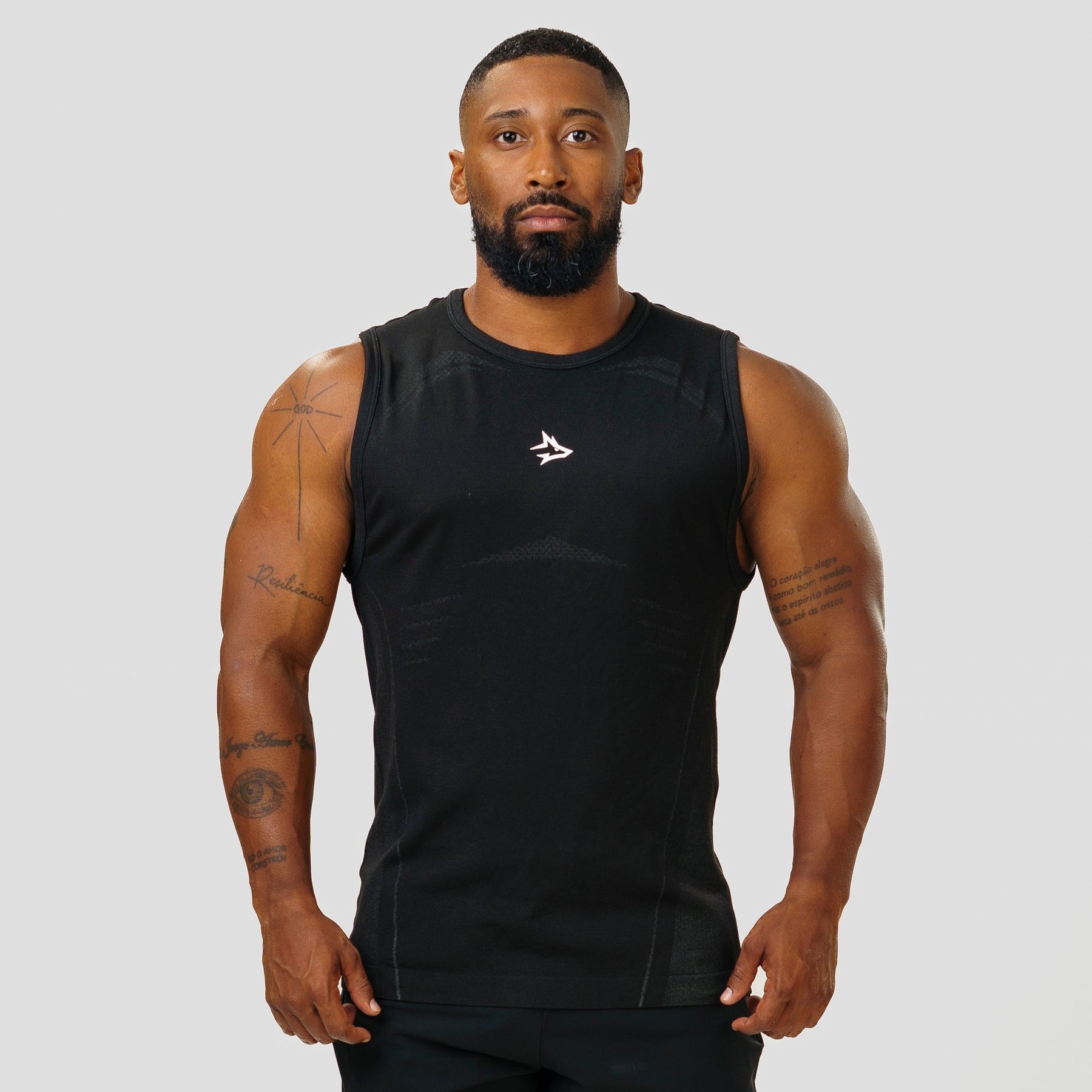 Regata Apex Dry Power Preto - Sem Costura