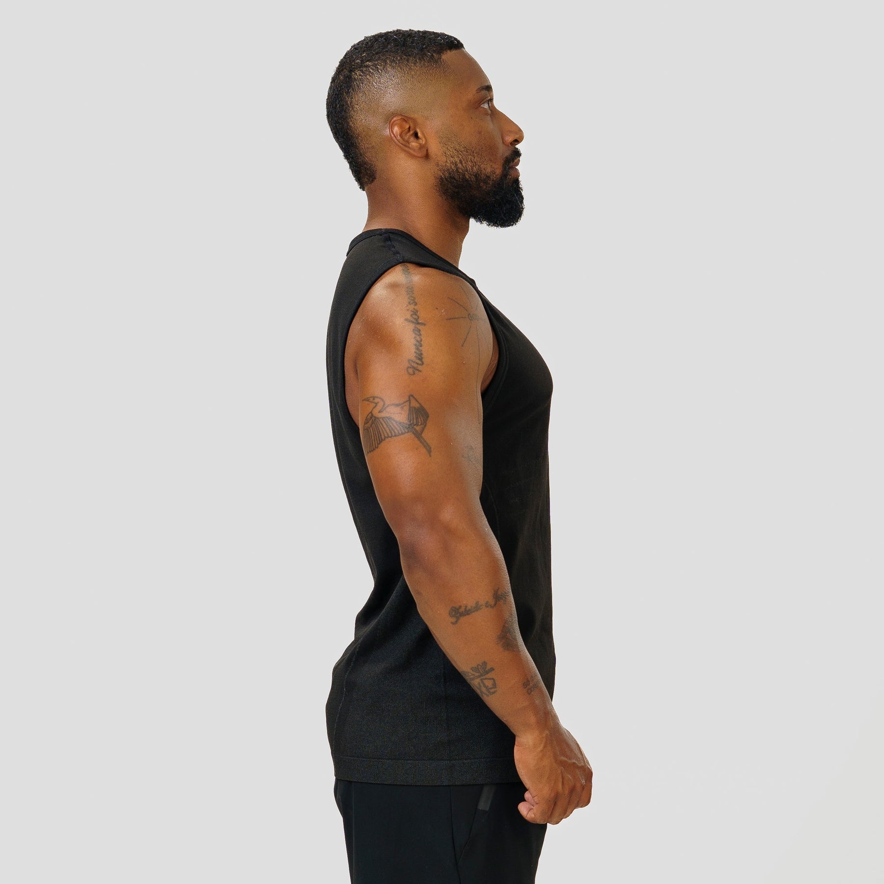 Regata Apex Dry Power Preto - Sem Costura