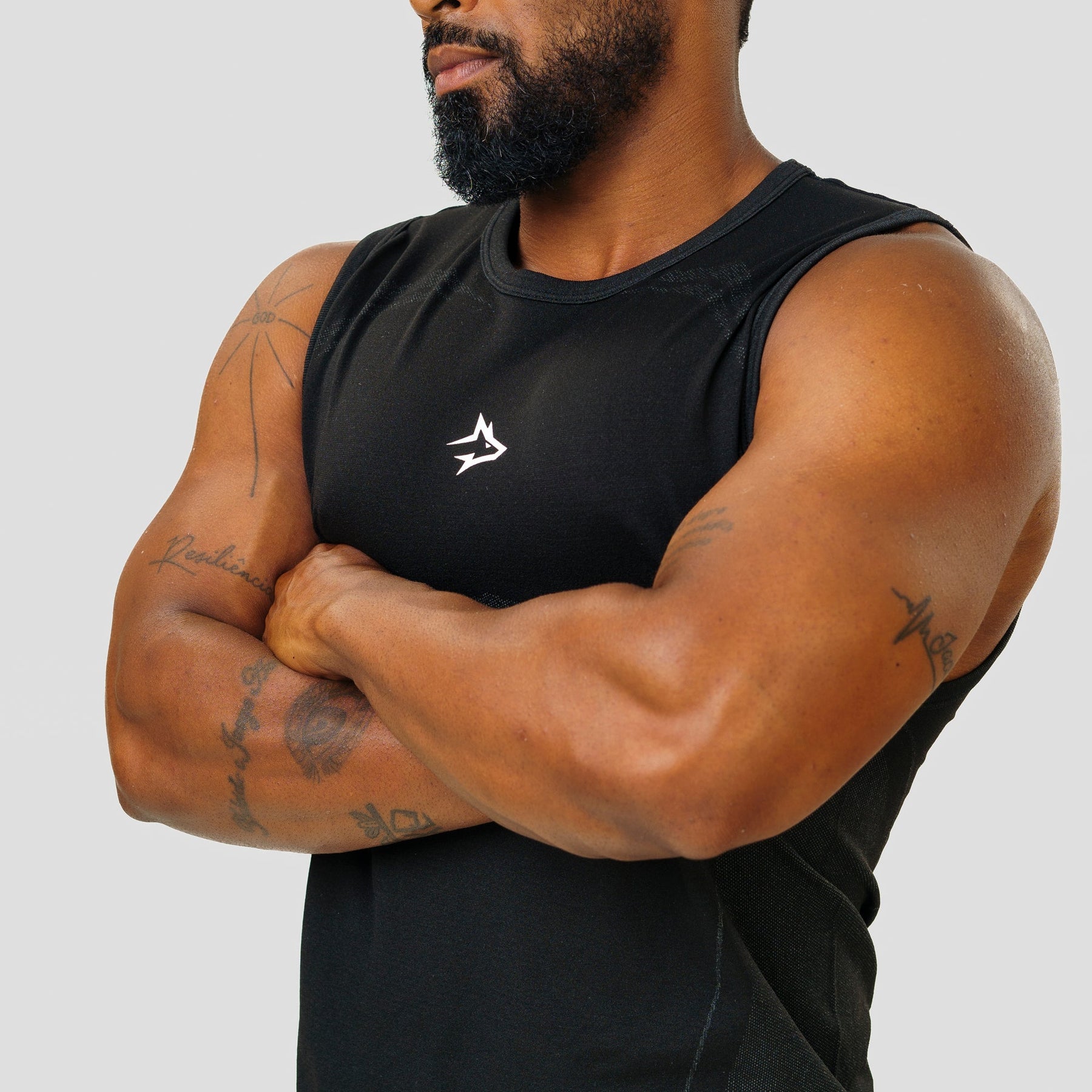 Regata Apex Dry Power Preto - Sem Costura