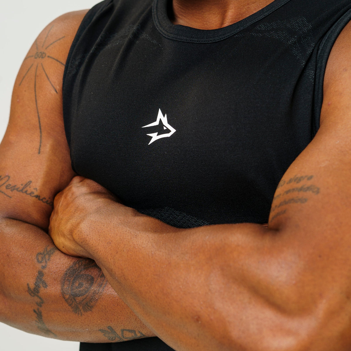 Regata Apex Dry Power Preto - Sem Costura