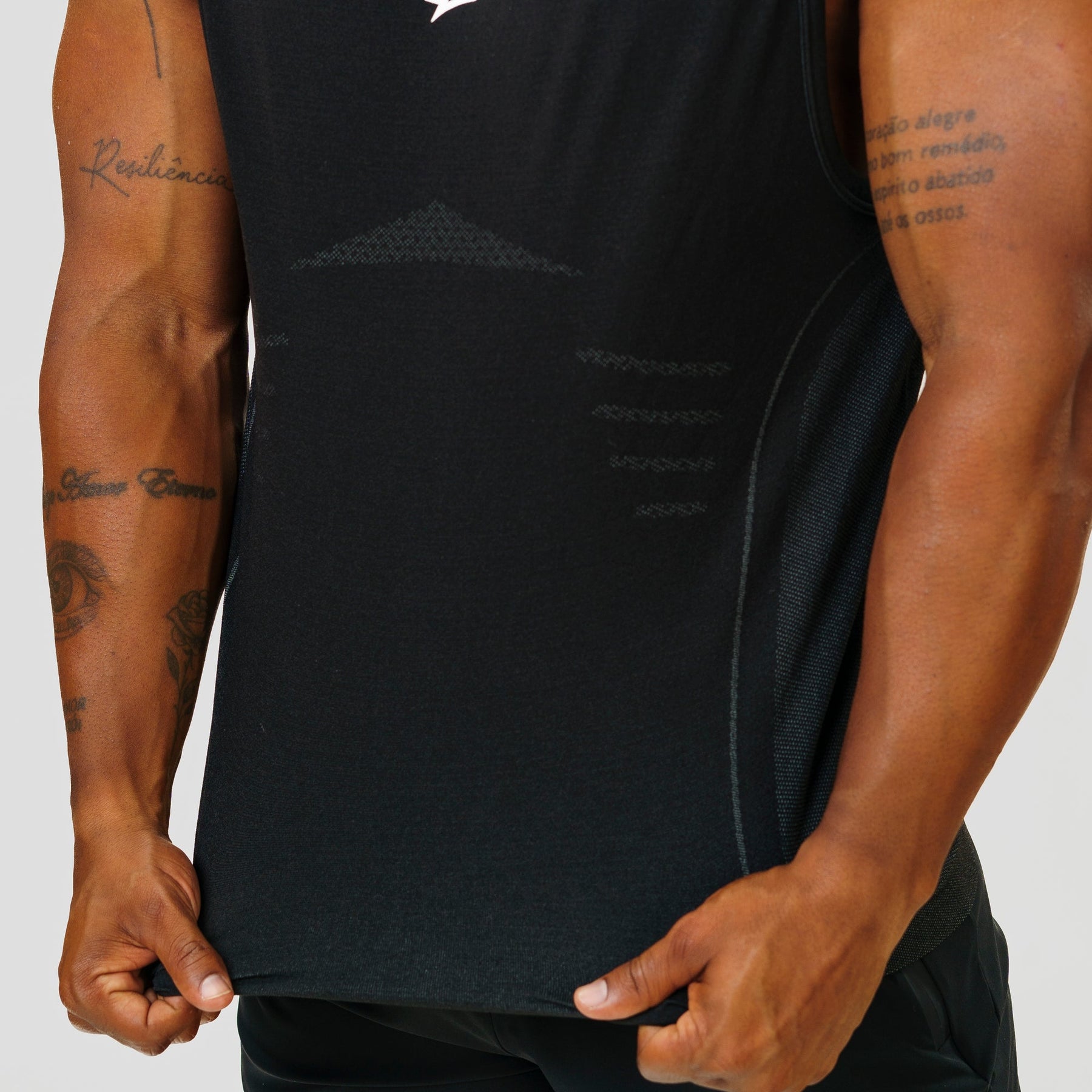 Regata Apex Dry Power Preto - Sem Costura