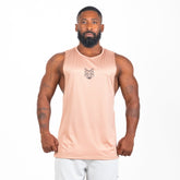 Regata Machão Dry Fit Lobo Geométrico Cappuccino