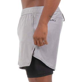 Short Dry Fit Compressão Fluid Cinza