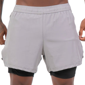 Short Dry Fit Compressão Fluid Cinza