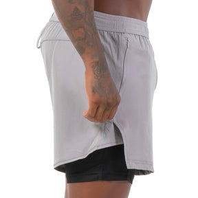 Short Dry Fit Compressão Fluid Cinza