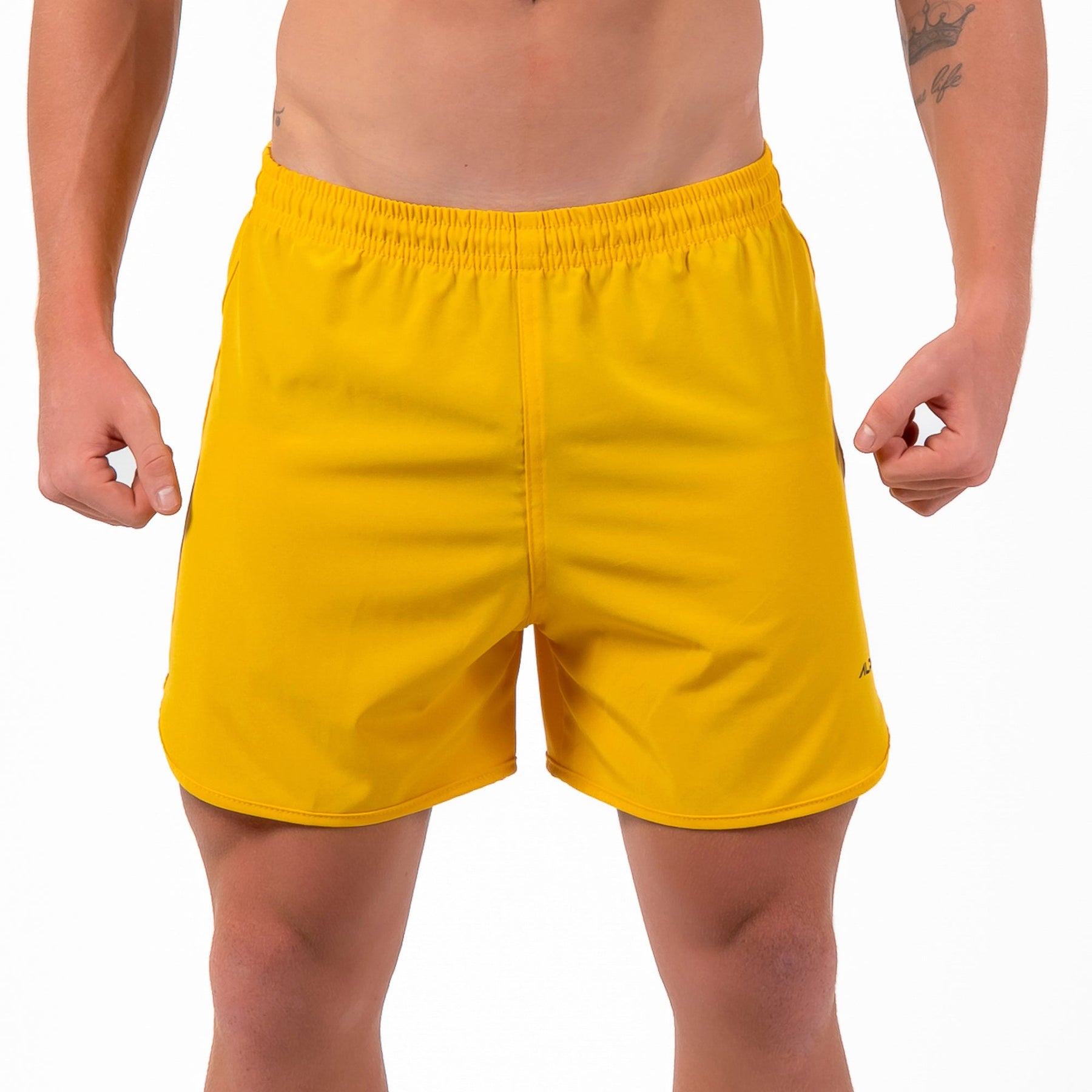 Short Corrida Masculino Dry Fit - Amarelo Ouro