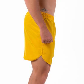 Short Corrida Masculino Dry Fit - Amarelo Ouro