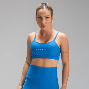 Conjunto Basic Feminino Top e Short - New Horizon Azul Mar