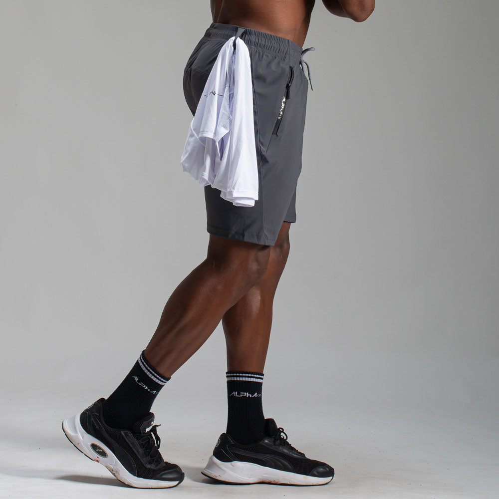 Bermuda Dry Fit Performance Cinza