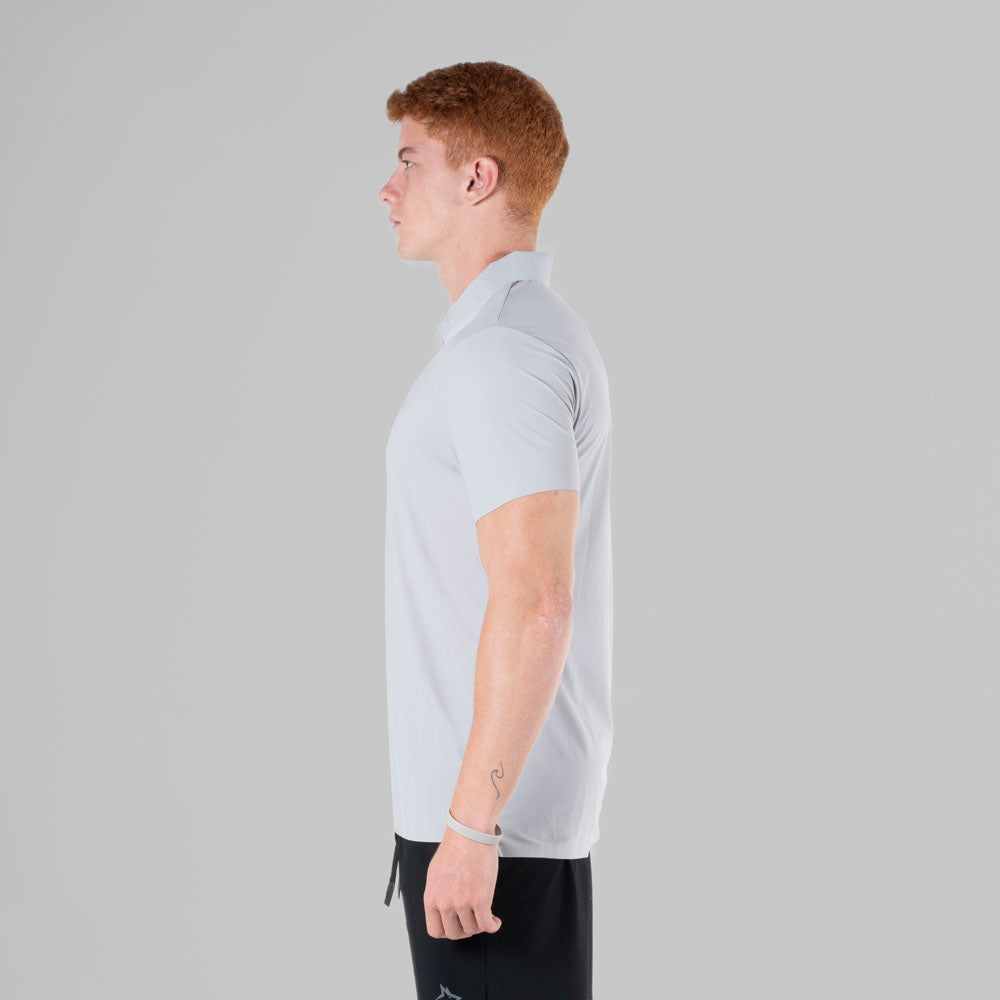 Camisa Polo Dry Fit Tenacity Cinza