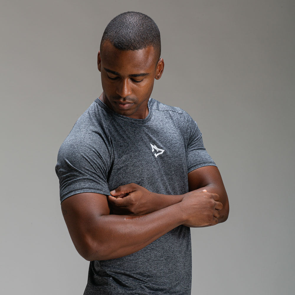 Camiseta Dry Fit Middle Lupus Mescla Preto