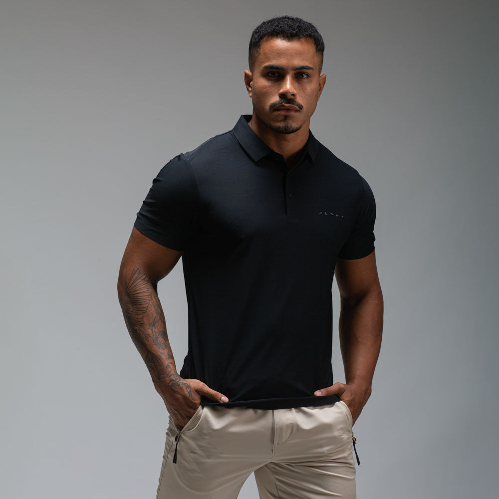 Camisa Polo Dry Fit Pulse Preto